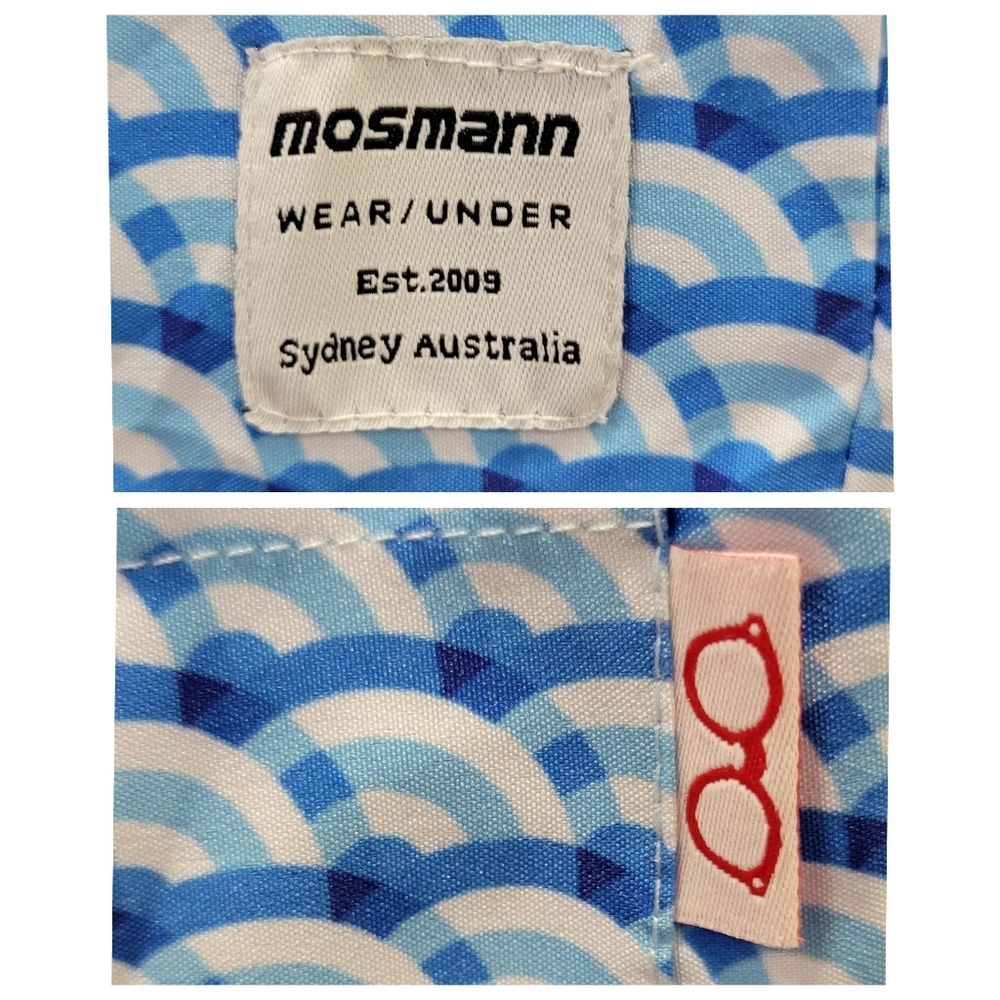 Mosmann Australia Swim Shorts Blue Summer Beach Fitted Lined Quick-Dry Men’s XL - Picture 14 of 17